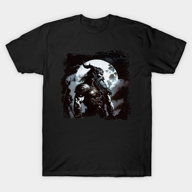 Shadow Man BRZRKR (Berserker,Viking) T-Shirt by MLArtifex